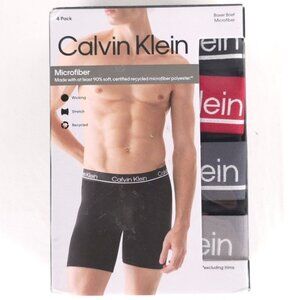 CALVIN KLEIN 4 Pack Boxer Brief Microfiber Wicking Stretch NP2756R-002 Size L XL
